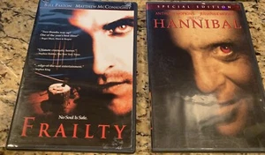 Hannibal/ Frailty (2 DVD Lot) Anthony Hopkins, Matthew McConaughey **Like New - Picture 1 of 1