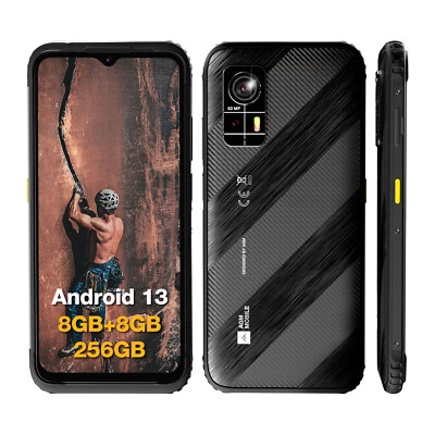 AGM H6 Smartphone Ultrasottile Android 13 6.56" Rugged Smartphone 8GB+256GB NFC - Immagine 1 di 4