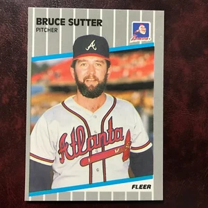 1989 Fleer GLOSSY Set BRUCE SUTTER #603 ATLANTA BRAVES ** MINT ** HIGH GRADE ** - Picture 1 of 2