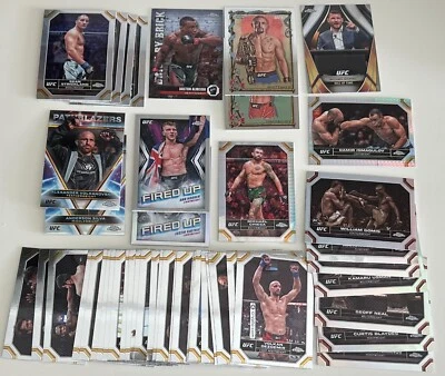 2024 Topps Chrome UFC Base - Inserts - COMPLETE YOUR SET /YOU  PICK - Image 1 of 4