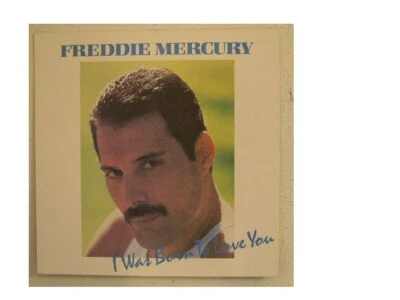 Freddie Mercury Poster I Was Born To Queen Flat - Image 1 of 2