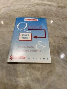 us robotics sportster modem installation and troubleshooting manual - Picture 1 of 3
