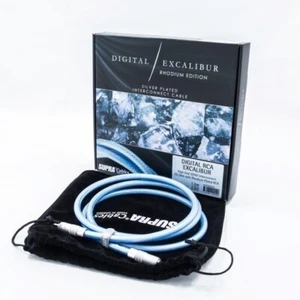 SUPRA EXCALIBUR DIGITAL RCA rhodium connectors 4 meter (13.12') STATE OF THE ART - Picture 1 of 3