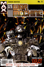 US WAR MACHINE (2001 Series) #5 Very Good Comics Book