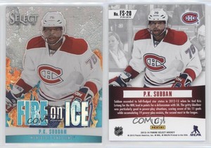 2013-14 Panini Select Fire on Ice Stars Blue Prizms /25 PK Subban #FS-20