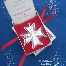 NEW • Reed & Barton 1977 CHRISTMAS CROSS Sterling Silver Ornament Pendant