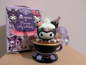 Tokidoki Kuromi Rose Tea Figure - Kuromi & My Melody Garden Tea Party - Picture 1 of 8