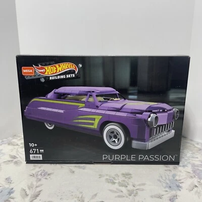 Nuevo Juego de Construcción Sellado MEGA Construx Hot Wheels Coche PURPLE PASSION 671 piezas  Foto 1 de 3