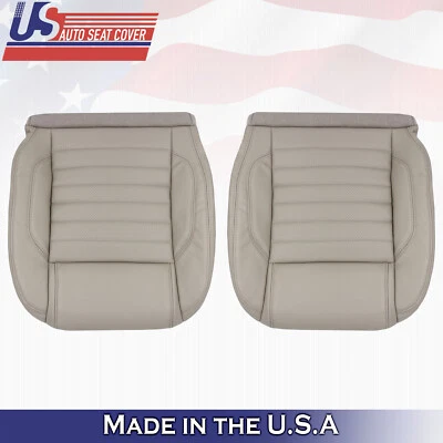 2010 to 2014 For Ford Mustang Driver & Passenger Bottoms Syn Leather Cover Stone - Image 1 of 4
