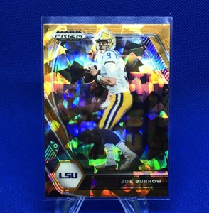 Joe Burrow 2021 Panini Prizm Draft Picks Orange Cracked Ice Prizm #3 Bengals - Foto 1 di 2