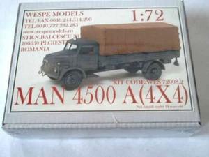 1:72 MAN 4500 A(4X4) Wespe Models- resin kit 72008.2 - Picture 1 of 1