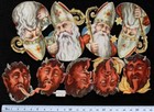 Oblaten   Glanzbilder   Chromolithographie Scraps   Santa +Krampus