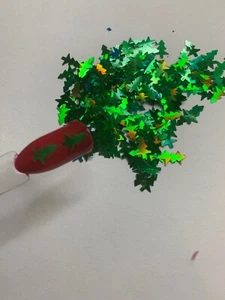 Holographic Green Christmas Tree Glitter | 1 TSP | Gel Nail Art & Acrylic - Picture 1 of 3