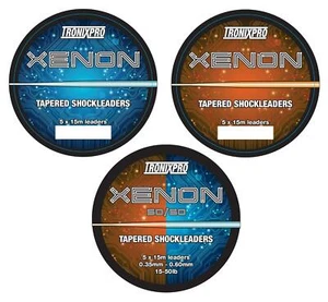 TronixPro Xenon Tapered Leaders 5x15m Shockleader / Clear Orange 50/50 / Angeln - Bild 1 von 24