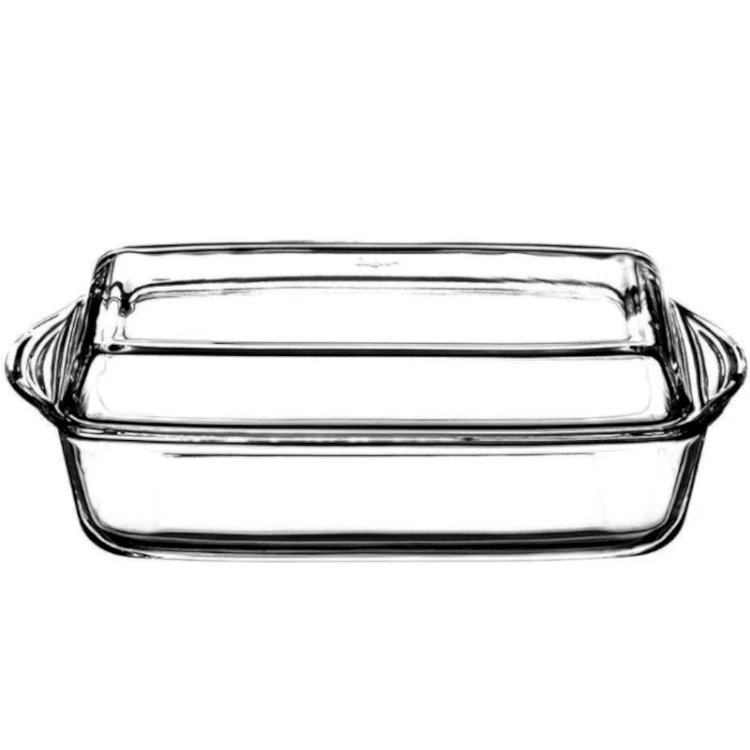 74823 Ambition Glasbräter Bräter mit Deckel 3 9 L