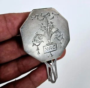 Antique 925 Sterling Silver Pocket Ashtray Compact - Picture 1 of 17