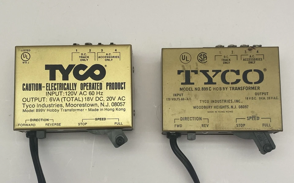 Tyco Train Transformers 899V & 899c Lot - Image 1 of 4