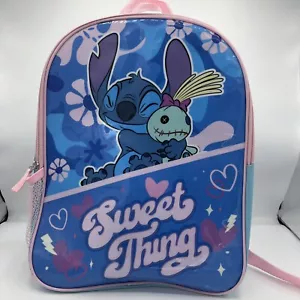NEU, DISNEY STITCH 15" RUCKSACK MIT SEITENTASCHE - Bild 1 von 4