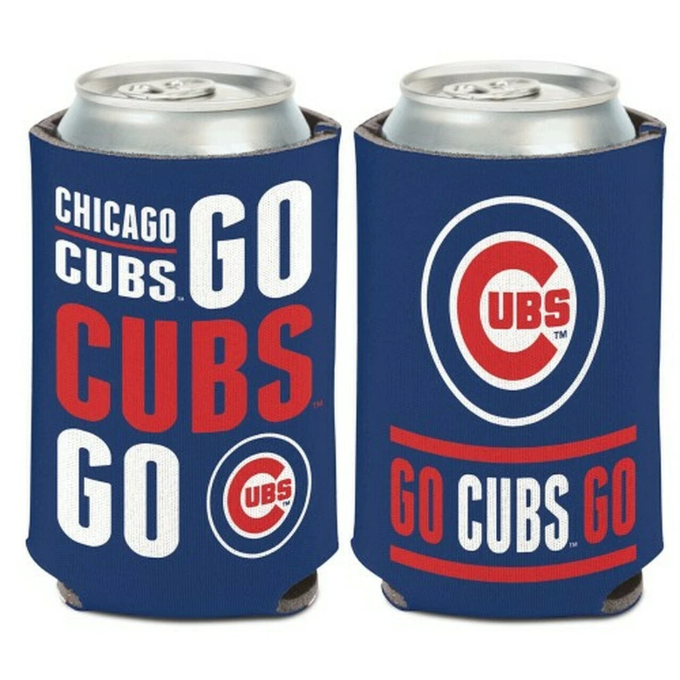 Chicago Cubs MLB Slogan Can Cooler - GO CUBS GO - Image 1 of 1