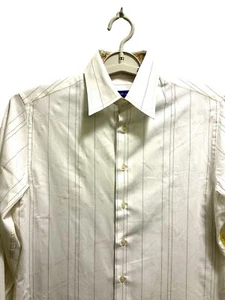 GEORG ROTH- Men’s White Buttoned Shirt/froral Print Contrast Cuff/Collar S - Picture 1 of 7