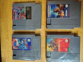 Mega man 3, wizards and warriors 1 and 2, legacy of the wizard nes game lot