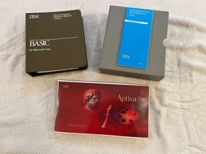 IBM BASIC Ref Manual, Quick Ref Card, & Aptiva CD Sleeve w/ 20 CD-ROMs! - Picture 1 of 18