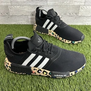 Adidas Scarpe Donna Nero Marrone 9 NMD R1 Originali Sneakers Leopardate GZ8024 - Foto 1 di 8