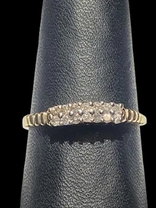 Anillo de aniversario de oro-diamante para dama 14 diamantes .14 quilates T.W. 10K (MP1046192) - Imagen 1 de 4