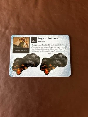 FIREPOT SPECIALIST English Frozen North Pirates Wizkids CSG Pocketmodel - Image 1 of 2