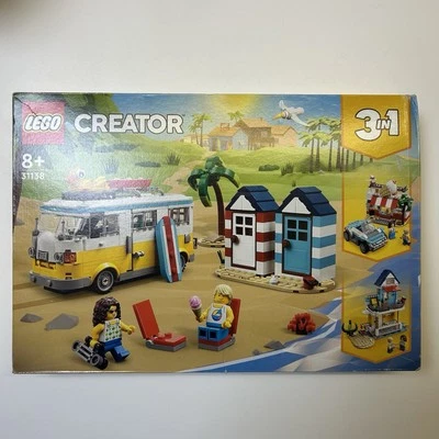 LEGO 31138 CREATOR 3 IN 1 BEACH CAMPER VAN BUILDING SET - Image 1 of 2