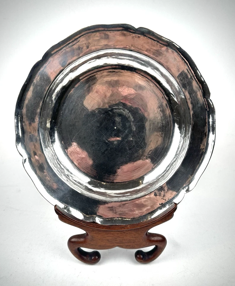 Cuenco de plata maciza colonial español sudamericano 353g 19cm siglo XVIII Foto 1 de 3