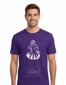 UNISEX MEN WOMENS TEE TSHIRT DJ RECORD SPIN MUSIC PRODUCER NIGHT CLUB HIP HOP - Picture 1 of 22