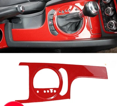 ABS Carbon Fiber Car Middle Console Gear Shift Cover Trim For Audi TT 2008-2014 - Image 1 of 4