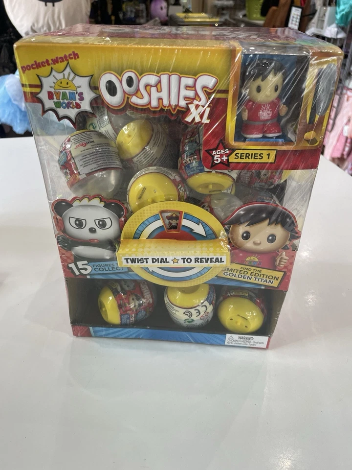 Ryan's World Ooshies XL Serie 1 Cápsula Ciega CAJA DE EXHIBICIÓN SELLADA 15 Foto 1 de 4