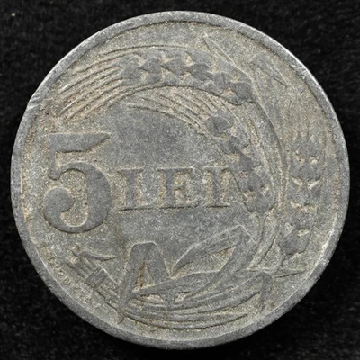 Romania 5 Lei 1942, Coin, Inv#H595 - Image 1 of 2