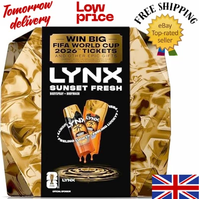 BRANDED Lynx Win Big Sunset Fresh Gift Set Christmas Deodorant & Body Wash for Him