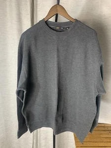 Men’s XL Greg Norman Crew Neck Sweater Cotton GrayKnit SKU #98 - Picture 1 of 7