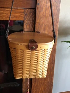 Longaberger NEU nie benutzte Korb Umhängetasche 10x9,5x4 ohne Innenfutter - Bild 1 von 7