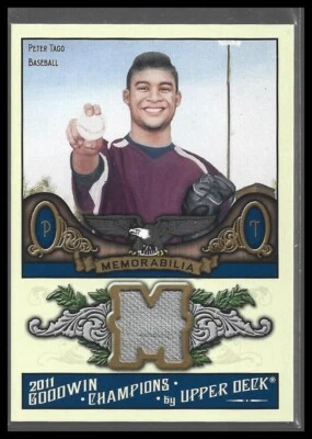 Peter Tago 2011 Upper Deck Goodwin Champions #M-PT Memorabilia MEM - Image 1 of 2