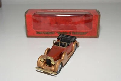 A35 1:43 MATCHBOX YESTERYEAR Y-11 Y11 1938 LAGONDA COUPE COPPER ORANGE MIB - Immagine 1 di 4