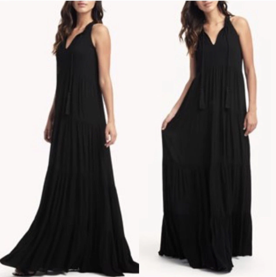 Maxi Vestido Ella Moss Negro Nuevo con Etiquetas - Talla M Foto 1 de 1