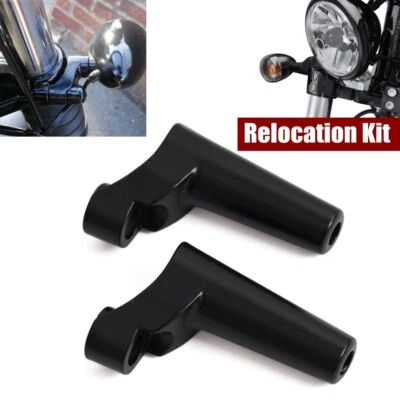 For HD Sportster XL 883/1200 Bullet Turn Signal Lamp Directional Relocation Kits - Image 1 of 4
