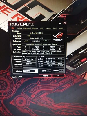 AMD Athlon 3000G 3,5GHz Socket AM4 Due Core Processore (YD3000C6FHBOX) - Immagine 1 di 3