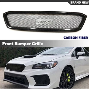 Parachoques delantero de fibra de carbono malla para Subaru Impreza WRX/WRX STI 2018-2021 - Imagen 1 de 10
