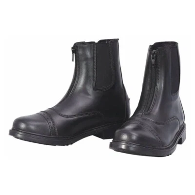 TUFFRIDER Women's Starter Front Zip Paddock Black Boots (3042-16) - Image 1 of 4
