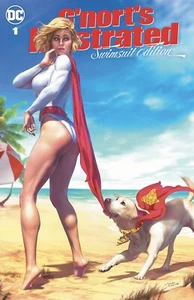 TRAJE DE BAÑO ILUSTRADO GNORTS EDICIÓN 1 VARIANTE COMERCIAL TIAGO DA SILVA CASI NUEVO POWERGIRL - Imagen 1 de 3