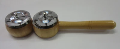 Holz Jingle Stick mit 2 Paar Schellen - Bild 1 von 3