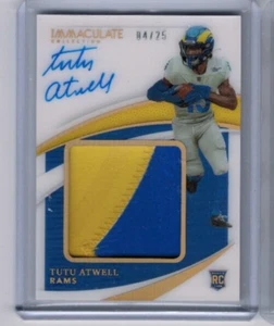 2021 Immaculate Collection Tutu Atwell Premium Rookie Patch Auto Gold #'ed 04/25 - Picture 1 of 1