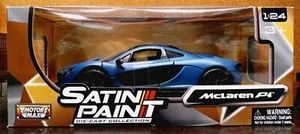 2017 Mototrmax 1:24 Scale Satin Paint • Matte Blue McLaren P1 [79508] - Picture 1 of 6