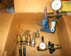 LOT of HELIUM AIR VALVES and ACCESSORIES "WHAT YOU SEE - WHAT YOU GET" PRE-OWNED - Picture 1 of 9
